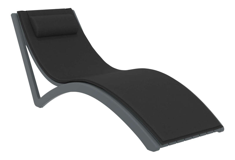Slim Sunlounger with Cushion