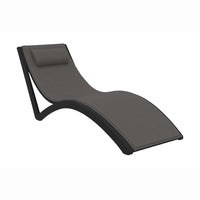 Slim Sunlounger with Cushion