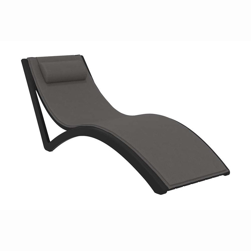 Slim Sunlounger with Cushion