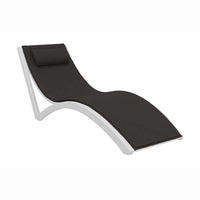 Slim Sunlounger with Cushion