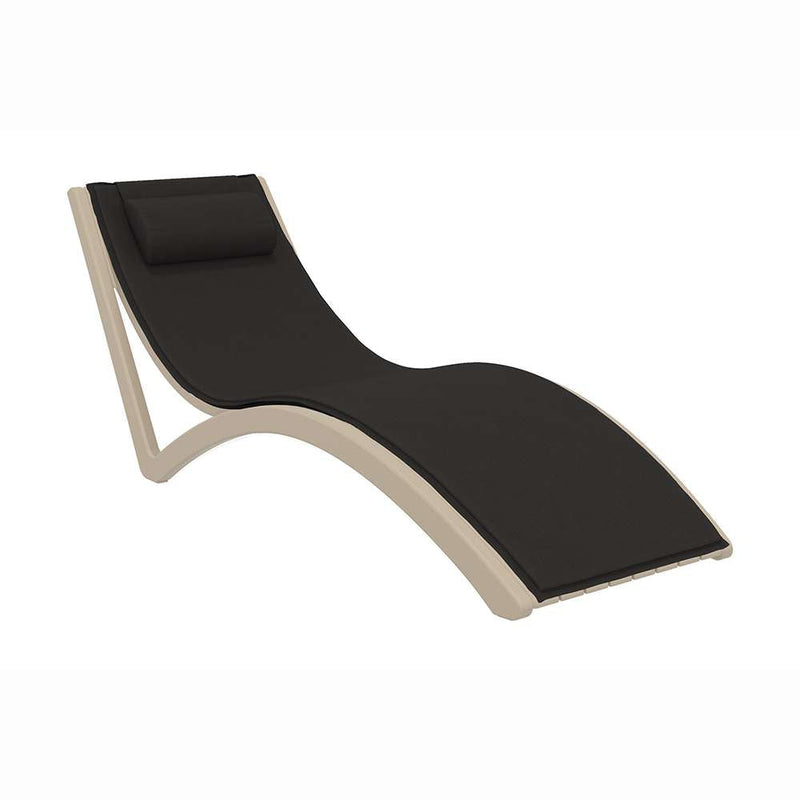 Slim Sunlounger with Cushion
