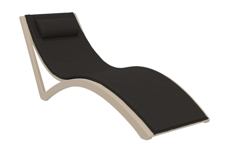 Slim Sunlounger with Cushion