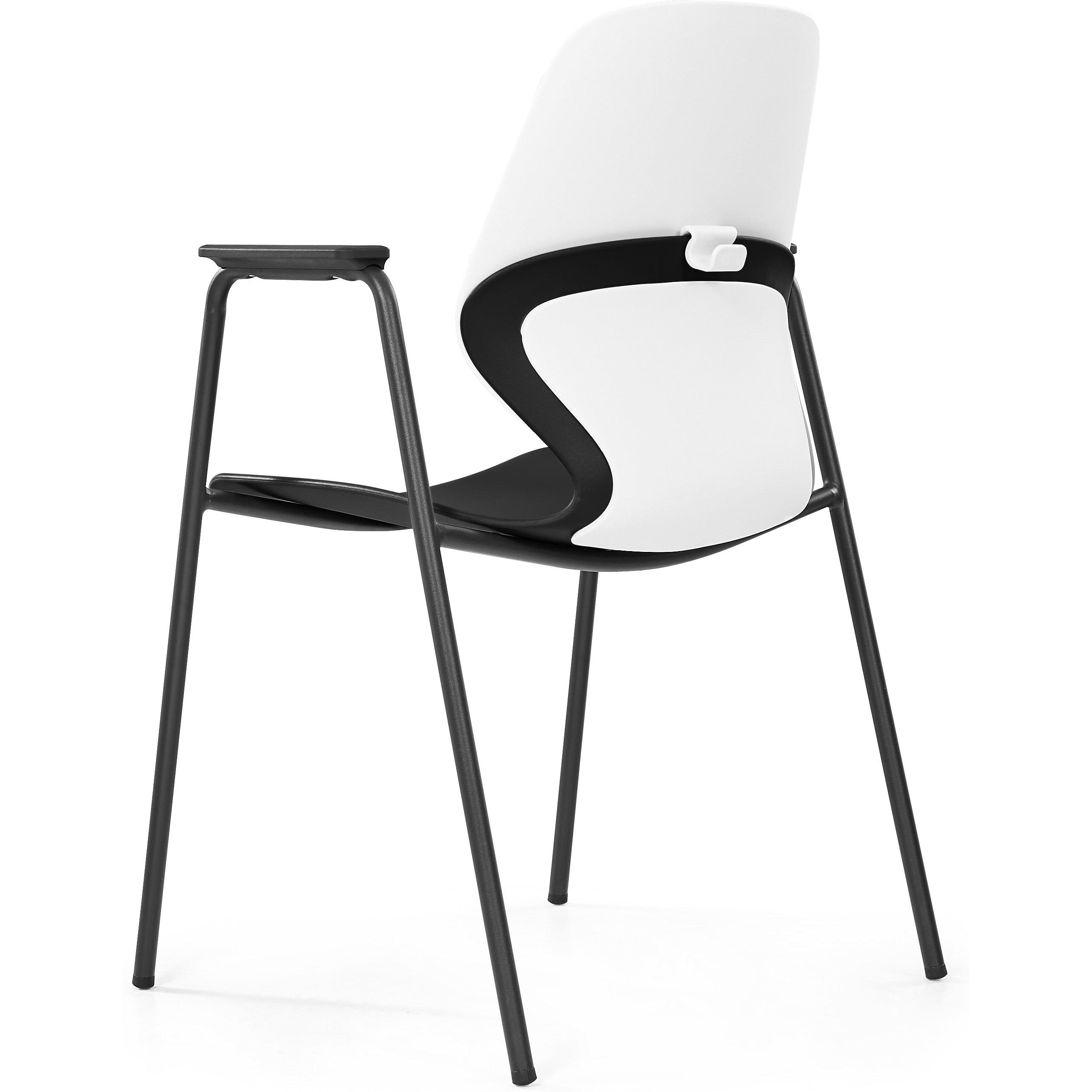 Kaleido Chair With Black 4-Leg Frame With Arms