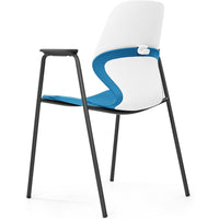 Kaleido Chair With Black 4-Leg Frame With Arms