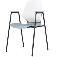 Kaleido Chair With Black 4-Leg Frame With Arms