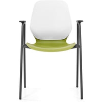 Kaleido Chair With Black 4-Leg Frame With Arms