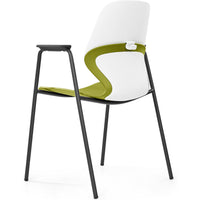 Kaleido Chair With Black 4-Leg Frame With Arms