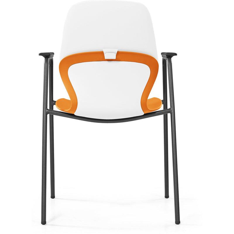 Kaleido Chair With Black 4-Leg Frame With Arms