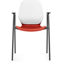 Kaleido Chair With Black 4-Leg Frame With Arms