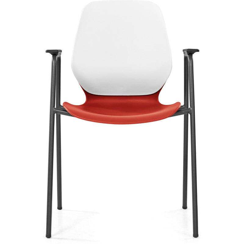 Kaleido Chair With Black 4-Leg Frame With Arms