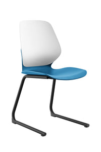 Kaleido Chair With Black Reverse Cantilever Legs