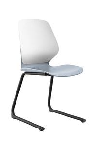Kaleido Chair With Black Reverse Cantilever Legs