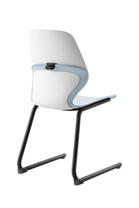 Kaleido Chair With Black Reverse Cantilever Legs