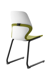 Kaleido Chair With Black Reverse Cantilever Legs