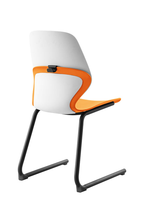 Kaleido Chair With Black Reverse Cantilever Legs