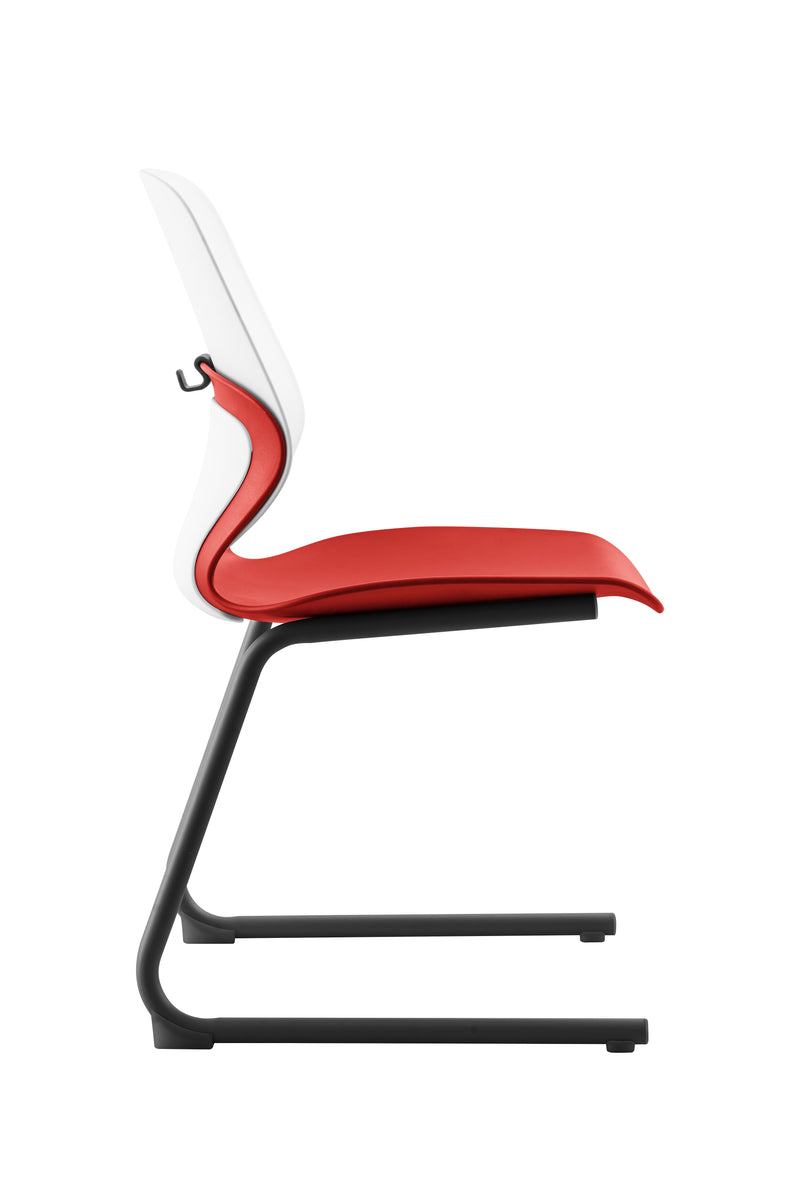 Kaleido Chair With Black Reverse Cantilever Legs