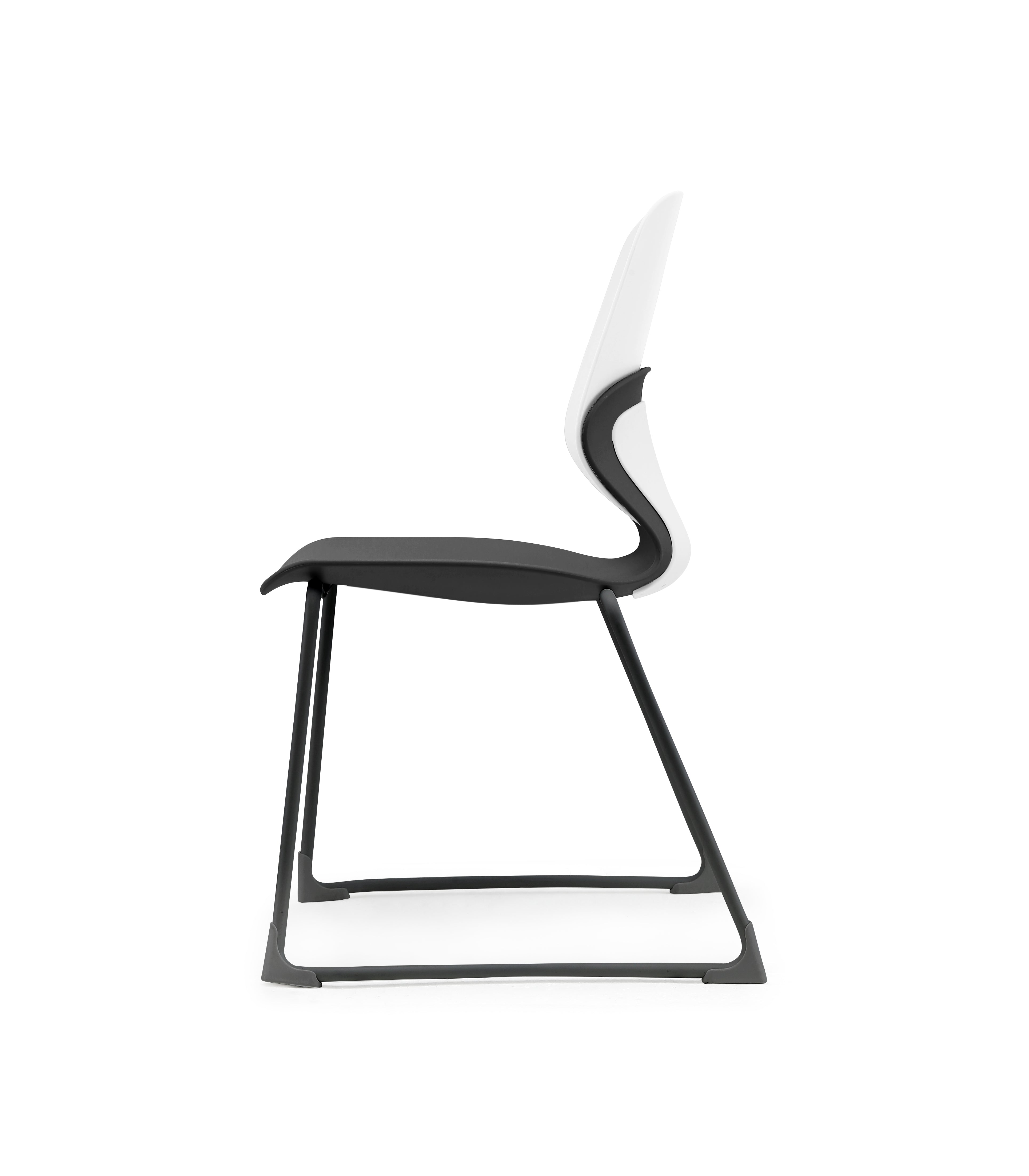 Kaleido Chair Black Sled Frame