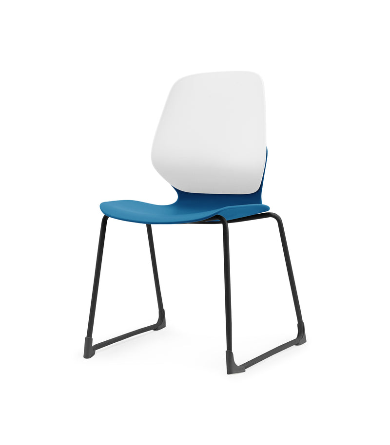 Kaleido Chair Black Sled Frame