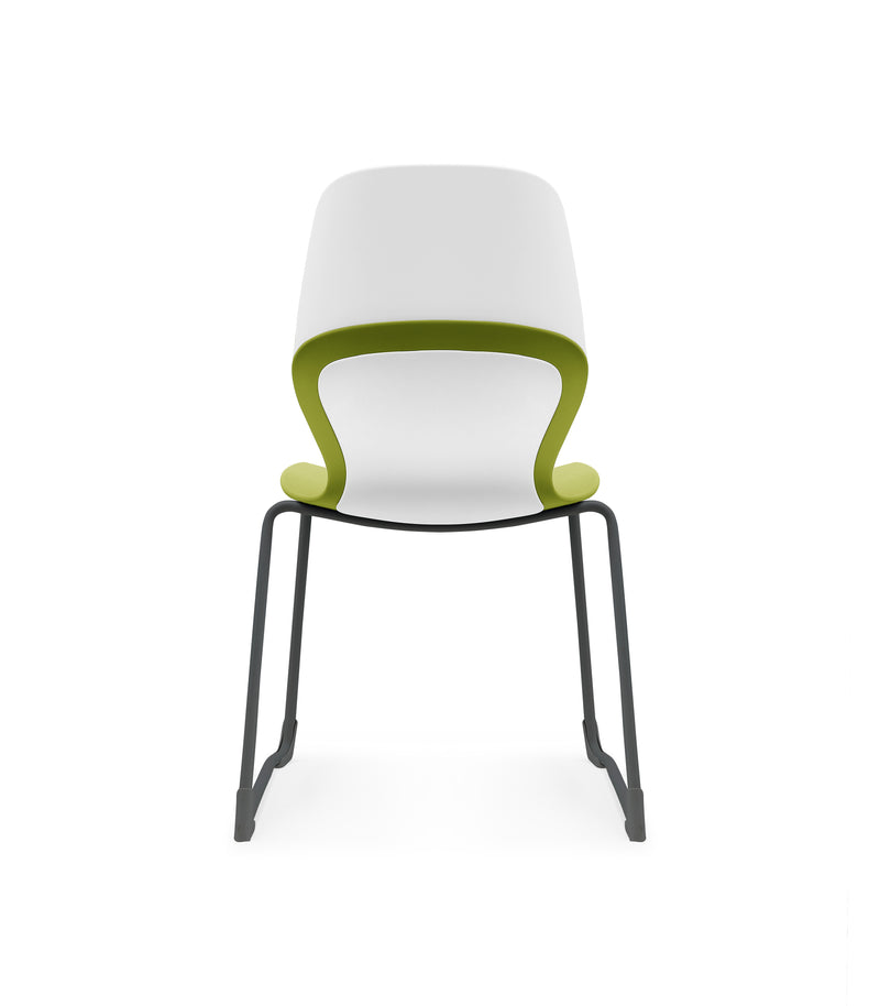 Kaleido Chair Black Sled Frame