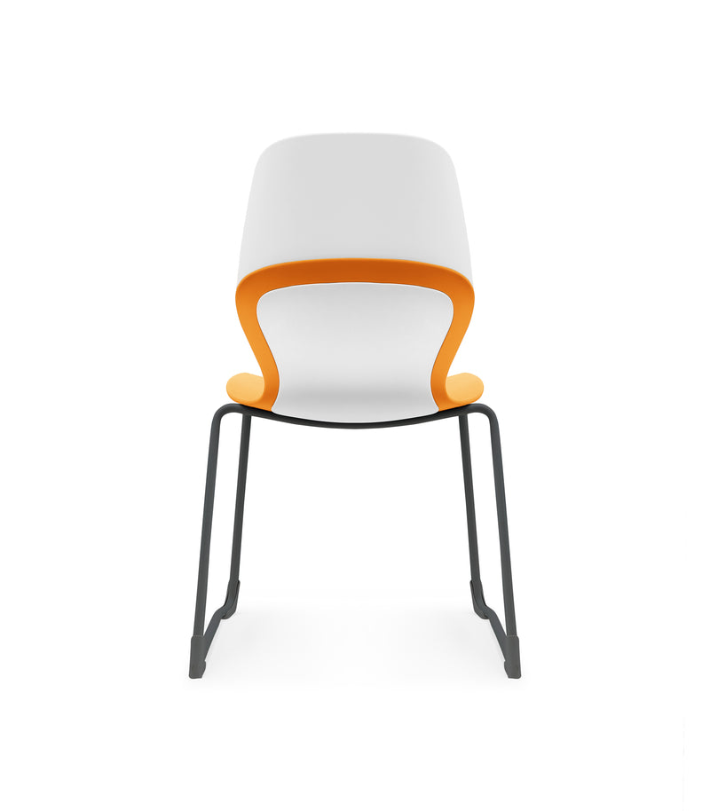 Kaleido Chair Black Sled Frame