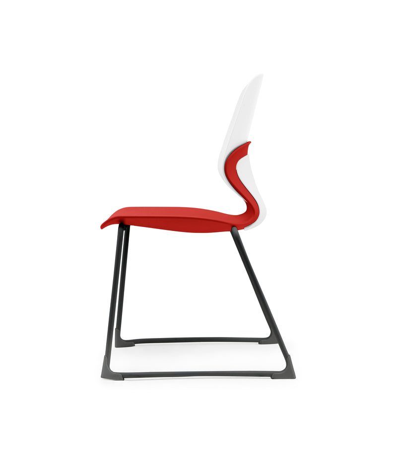 Kaleido Chair Black Sled Frame