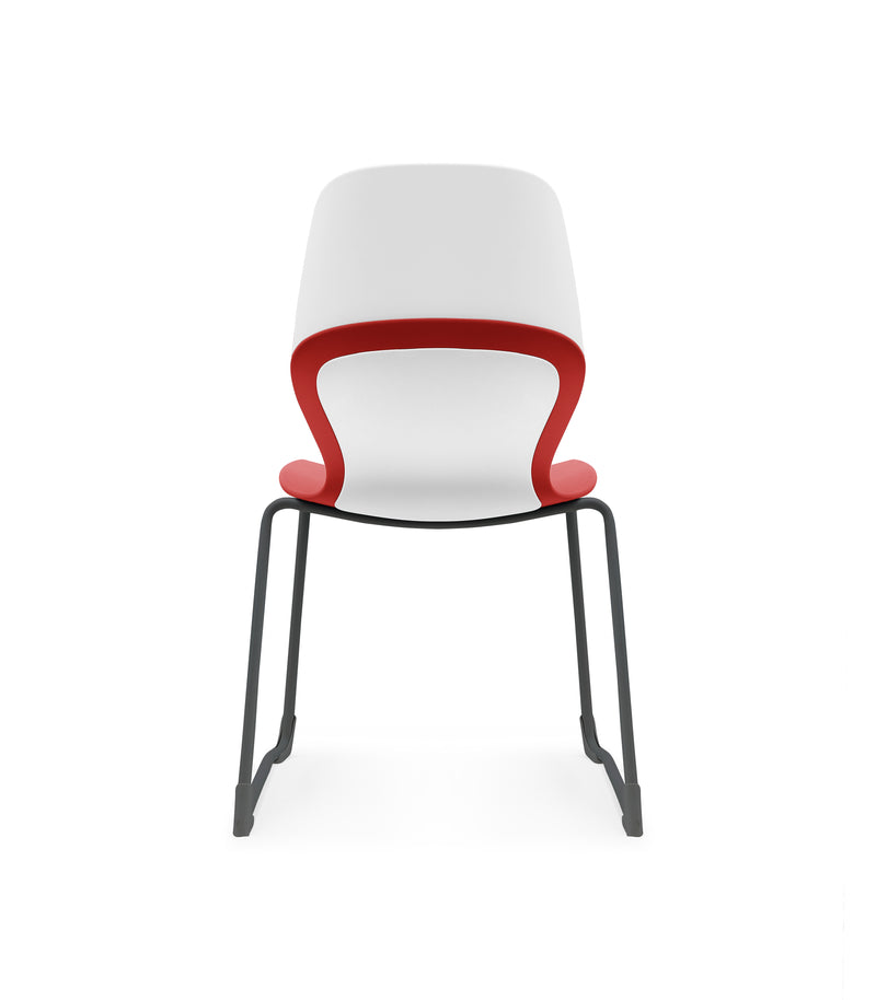 Kaleido Chair Black Sled Frame