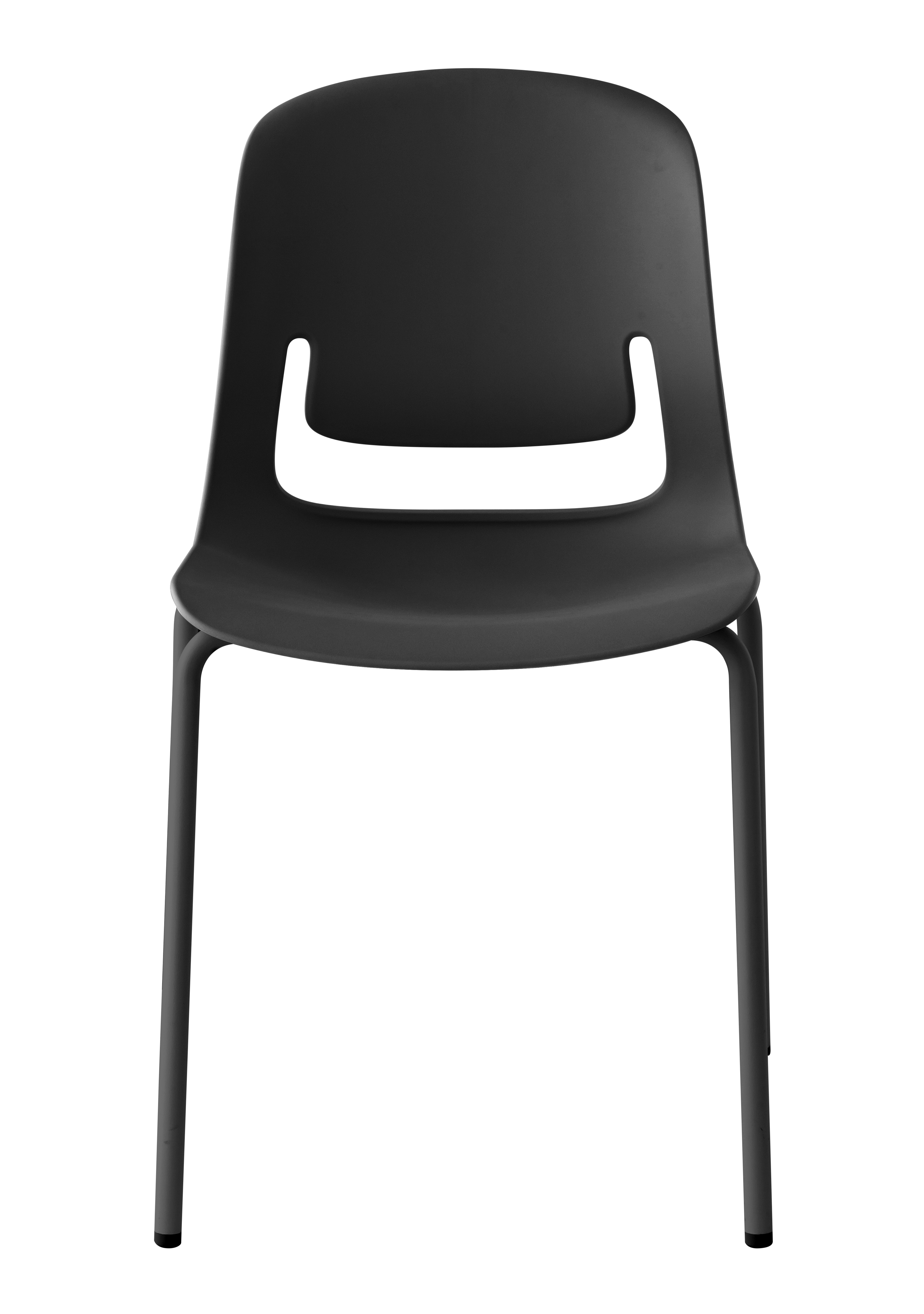 Palette Chair With Black Steel 4-Leg Frame