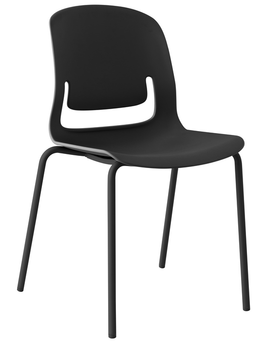 Palette Chair With Black Steel 4-Leg Frame