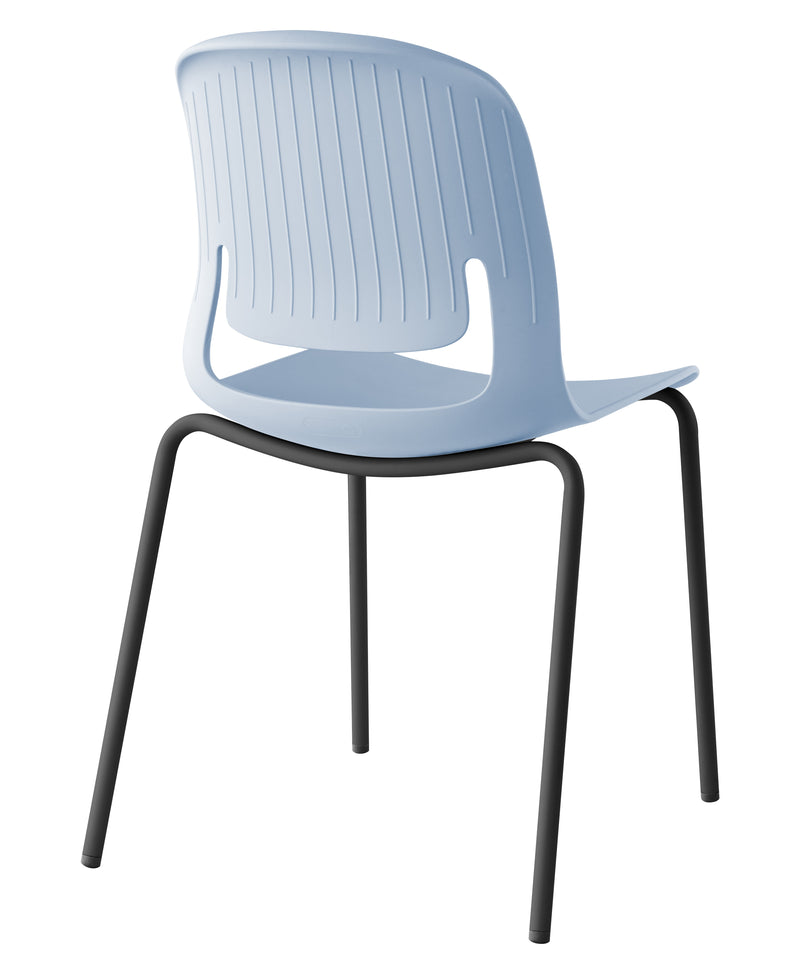 Palette Chair With Black Steel 4-Leg Frame