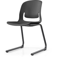 Palette Chair With Black Steel Reverse Cantilever Frame