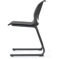 Palette Chair With Black Steel Reverse Cantilever Frame