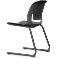 Palette Chair With Black Steel Reverse Cantilever Frame