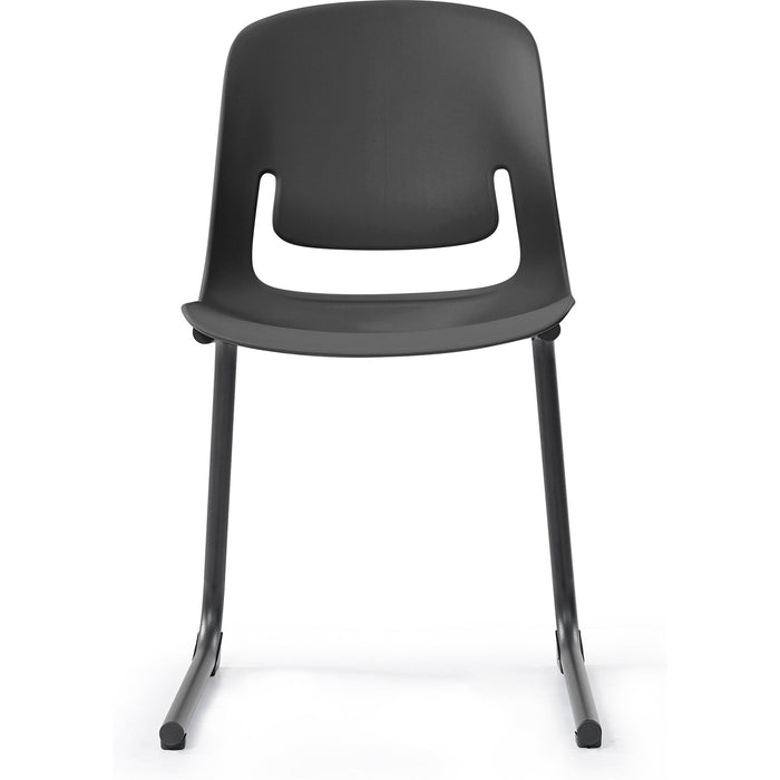 Palette Chair With Black Steel Reverse Cantilever Frame