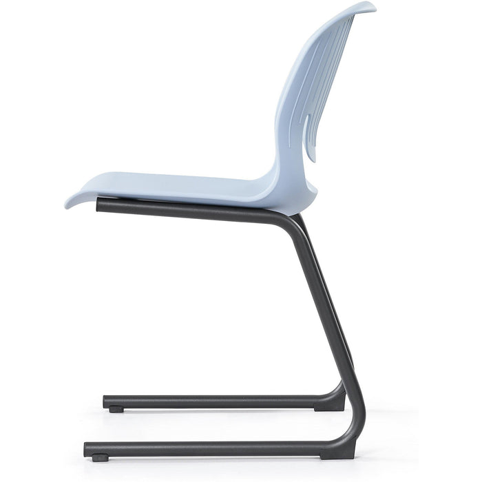 Palette Chair With Black Steel Reverse Cantilever Frame
