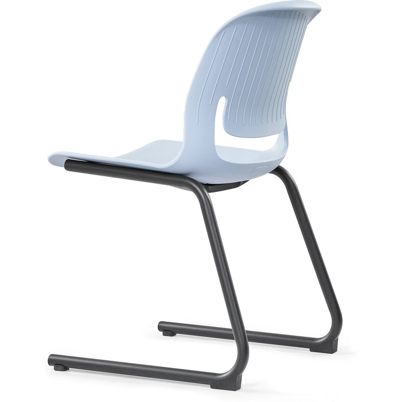 Palette Chair With Black Steel Reverse Cantilever Frame