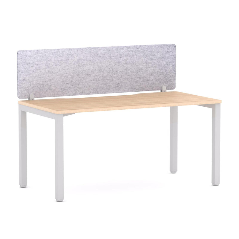 Axis 1 User Single Desk, 50x50mm Square Leg Design. Includes: AcoustiQ Screen
