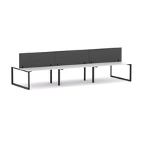 Anvil 6-Person Double-sided Desk Workstation Includes: Edge25 Screen