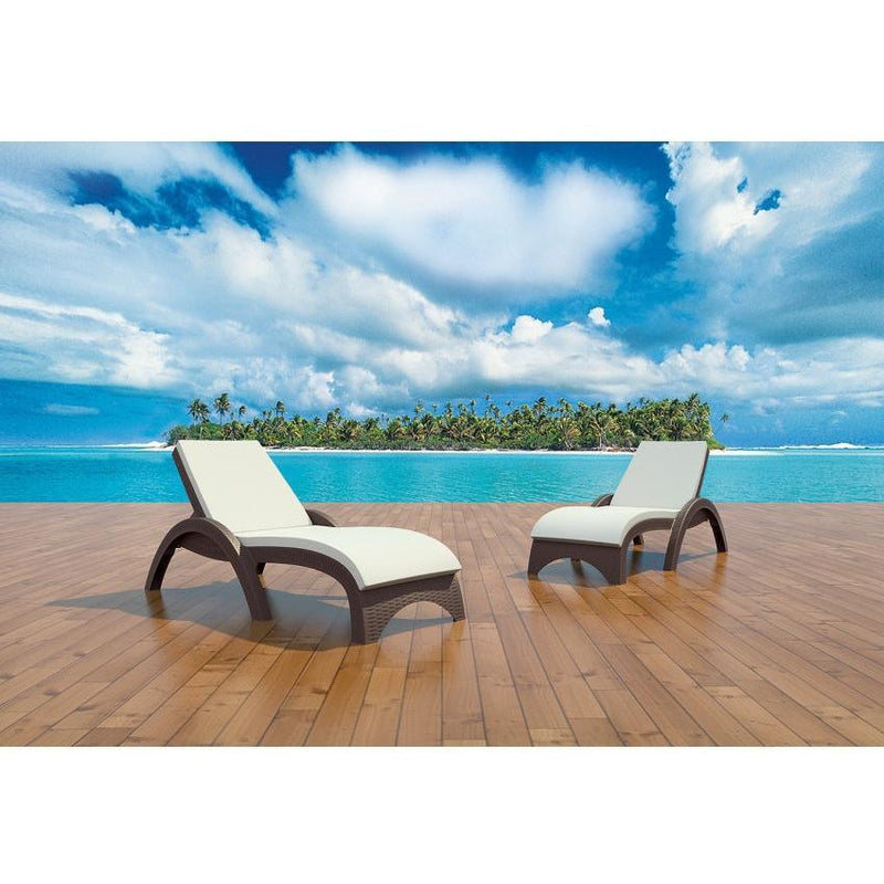 Fiji Sunlounger - No Cushion ( Pack of 2 chairs )