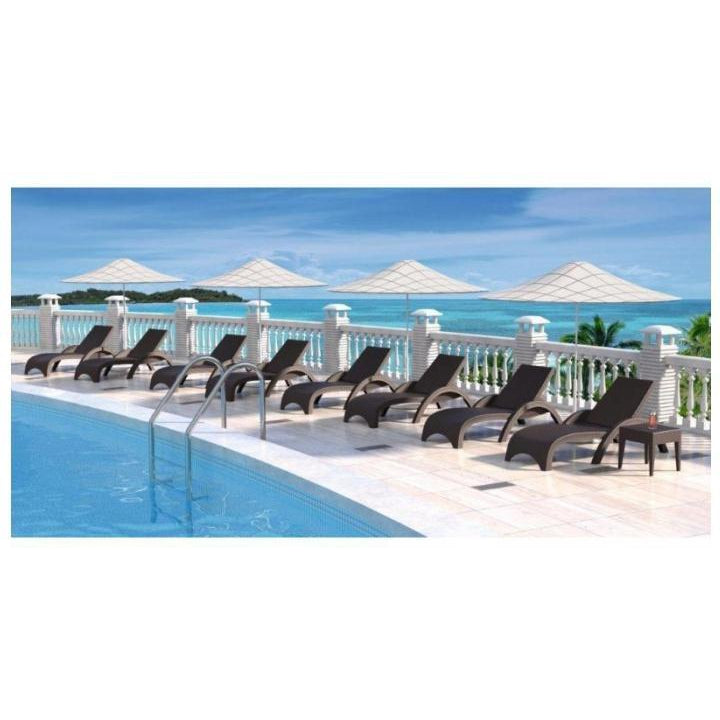 Fiji Sunlounger - No Cushion ( Pack of 2 chairs )
