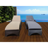Fiji Sunlounger - No Cushion ( Pack of 2 chairs )