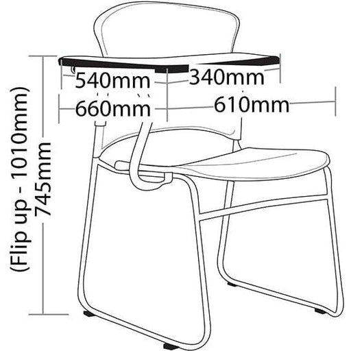 Focus Chair with Tablet Arm