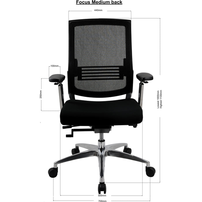 Focus Medium Back Mesh Chair