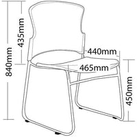 Focus Stackable Hospitality Chair Sled Base