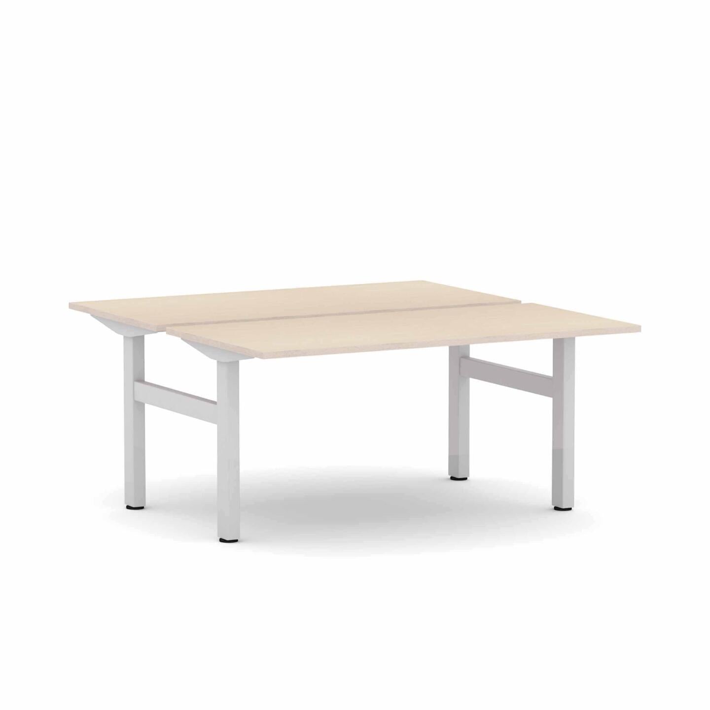 Klass Fixed 2-Person Double-sided Desk Workstation