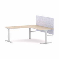 Klass Fixed 90Deg Workstation With AcoustiQ Screen