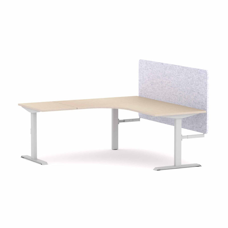 Klass Fixed 90Deg Workstation With AcoustiQ Screen