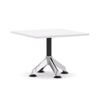 Modulus Coffee Table Single Post 4-Star PedestalPoles with Polished Alloy Feet