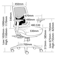 Gibson Task Mesh Chair