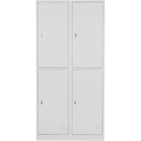 4 Door Metal Storage Locker With Extra Space