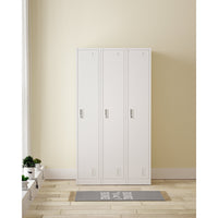 3 Door Metal Storage Locker Bank Of 3